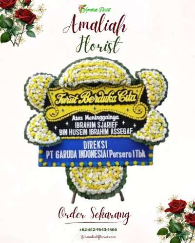 Papan Bunga Duka di Sered